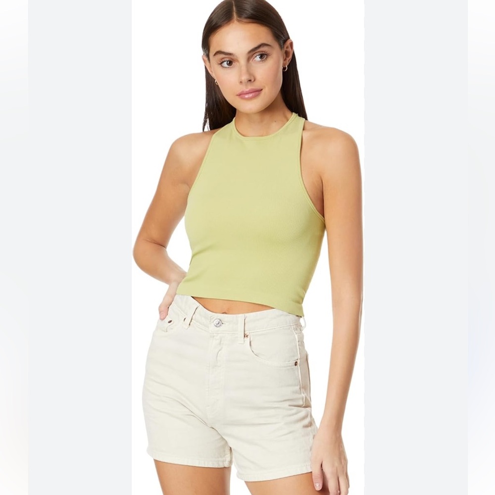 Free People Movement | Hayley Racerback Brami Crop Top M/L Palm Leaf